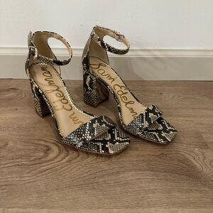 Sam Edelman Snakeskin Patterned Heels